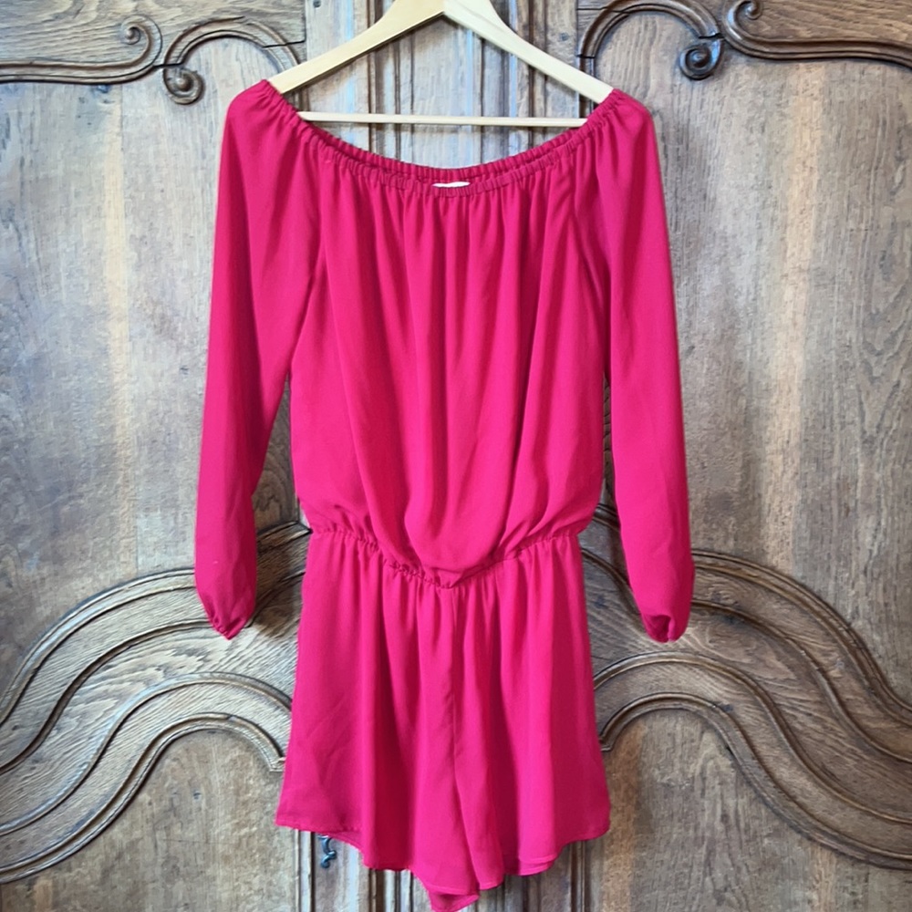 Three Eighty-Two Thompson Off Shoulder Romper - image 1